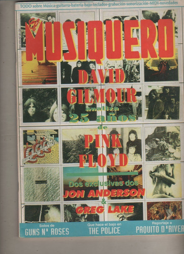 Revista ** Musiquero ** David Gilmour, Pink Floyd - Año 1993