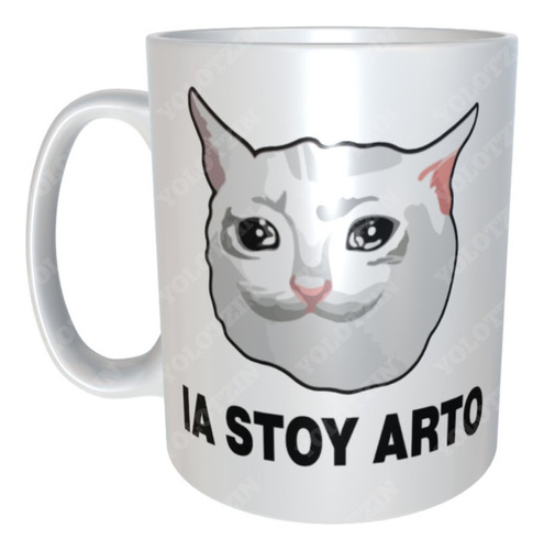 Taza Meme Ia Stoy Arto Meme Gato Tristesad Ya Estoy Arto M35