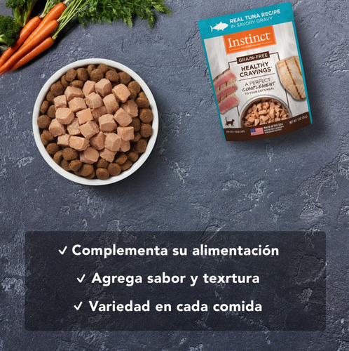 Imagen 7 de 7 de Alimento Húmedo Healthy Cravings De Atún Para Gatos 85g