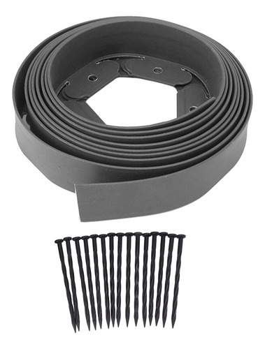 Kit De Bordes De Jardín Gris De 5 Cm X 5 Cm X 5 M, Incluye 1