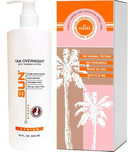 Sun Laboratories Tan Overnight Self-tanning Lotion For Body 