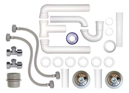 Kit De Instalación Para Fregadero(2 Tarjas) Coflex Psv-f007