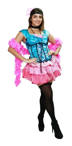 Disfraz Vestido Cabaret Burlesque Clasico A os 20 s Dama