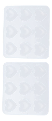 Moldes De Resina Epoxi, 2 Piezas De Silicona, 9 Cavidades, F