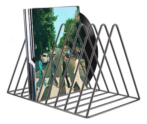 Soporte De Metal Para 60 Discos, Pantalla Triangular (negro)