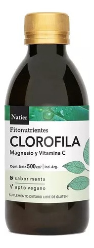 Clorofila Magnesio Y Vitamina C X 500 Cc Natier 