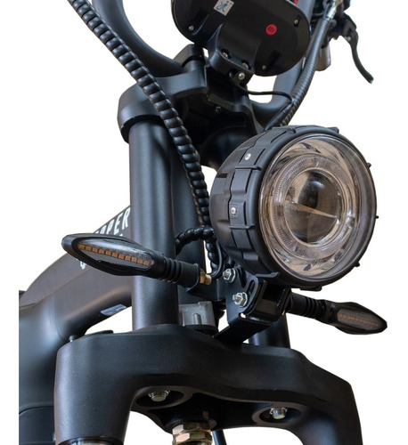 Imagen 8 de 15 de Moto Eléctrica Chopper Gilroy Motor Bateria Litio Negro