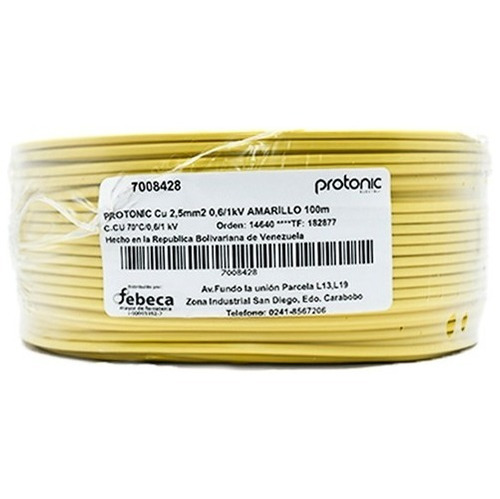 Cable 100% Cobre 2.5mm Alternativo Cable 12