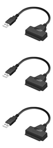 3 Discos Duros Con Cable Adaptador Usb Sata 2.5 De 22 Pines