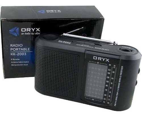Radio Portatil Dual Pila Electrica Oryx Kk-2003 Am Fm 