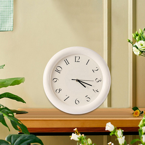 Relógio De Parede Decorativo Moda Rústico Moderno Branco