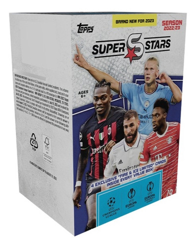 Caja Cartas Coleccionables - Topps Superstars Uefa Champions