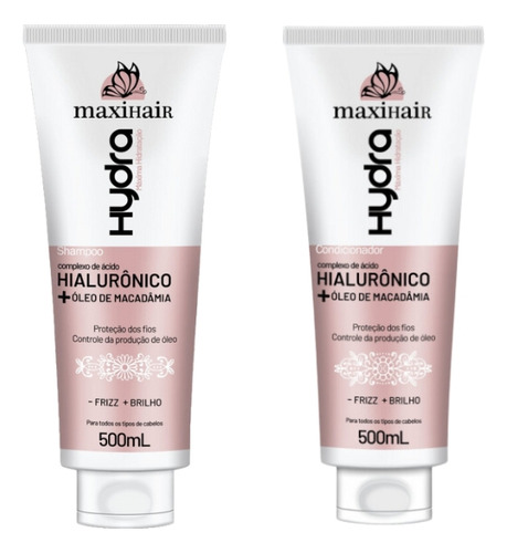 Kit Hialuronico+oleo De Macad Maxihair Shampoo+cond 500ml