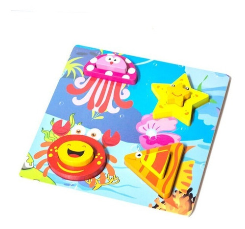 Tabla De Encaje De Madera Juego Didáctico Para Niños