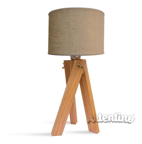 Lampara Mesa Velador Madera Nordica Deco Regalo Diseño 