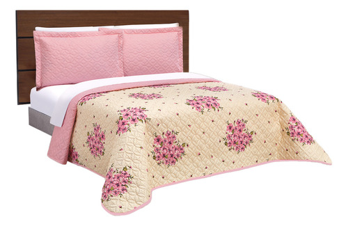 Edredón Ligero Matrimonial Beige Durazno