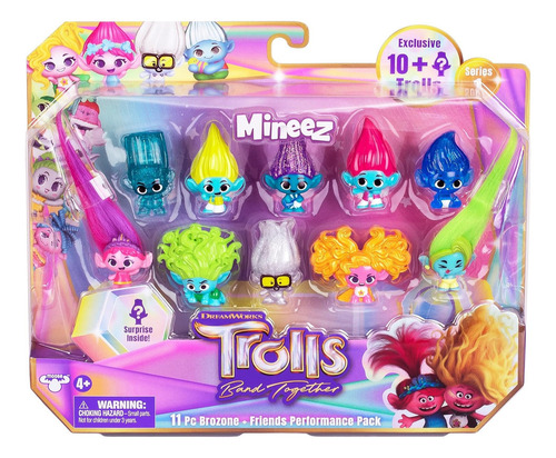 Mini Figuras Trolls Dreamworks Band Together Mineez