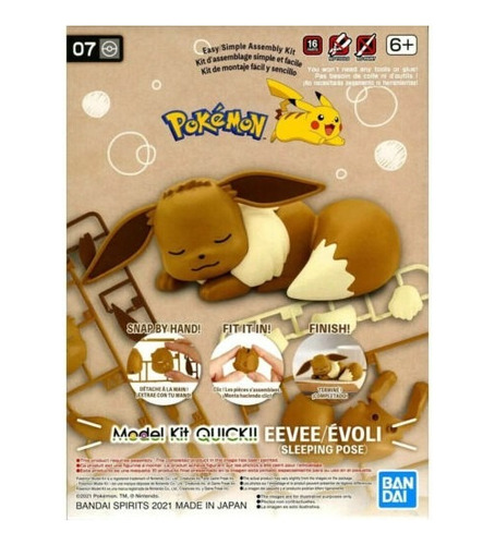 Pokémon Model Kit Quick Eevee (sleeping Pose)