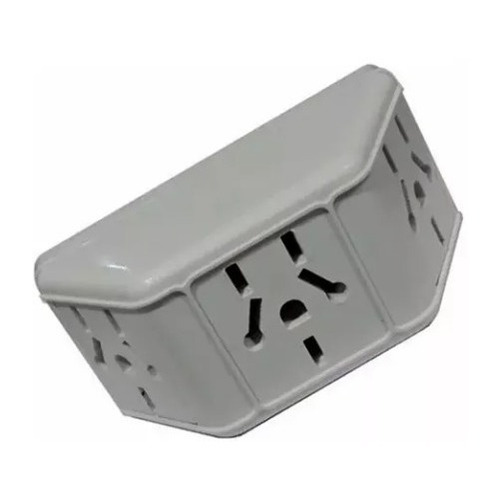 Imagen 1 de 1 de Ficha Adaptador Triple Piramide 220v Multimorma X 5 Unidades