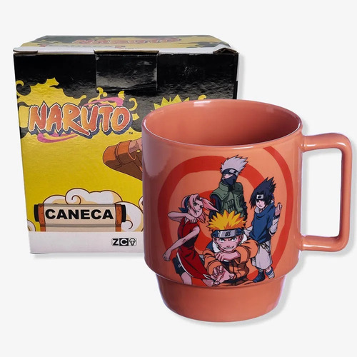 Caneca 400ml Equipe 7 Anime Naruto