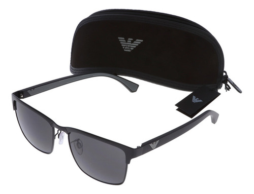 Lentes De Sol Para Hombre Emporio Armani, *matte Black*