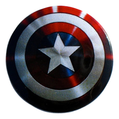 Capitan America Shield Logo Pinback Boton Insignia