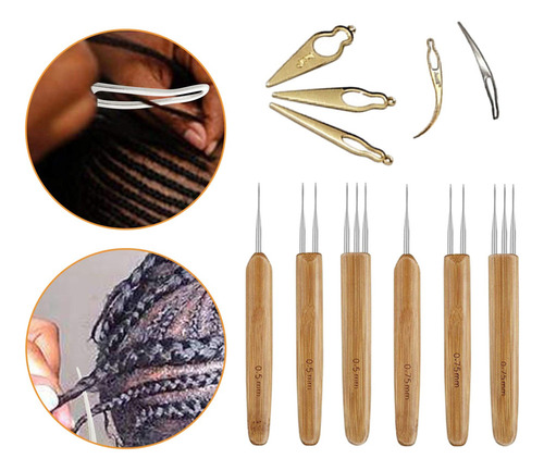 11 Piezas Dreadlocks Tool 6 Piezas Dreadlocks Crochet 1