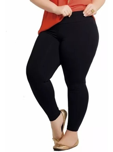 Calça Legging + Calça Corsário Suplex Plus Size Cintura Alto 48 A 66