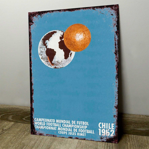 Chapa Retro Vintage Cartel Cuadro Decorativo Futbol Mun007