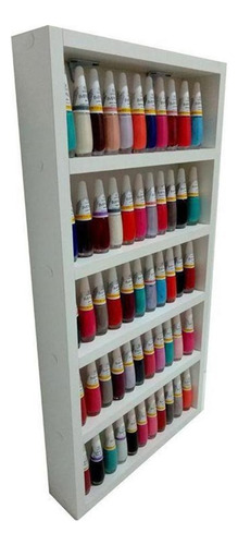 Organizador Para Esmaltes De Unhas Duda Artes Com Capacidade Para 100 Esmaltes - 5 Compartimentos Branco