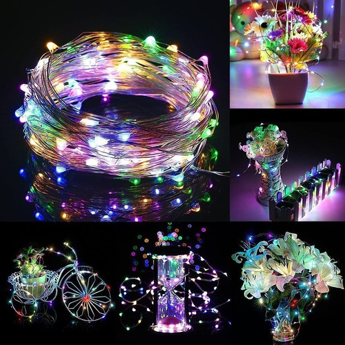 Imagen 5 de 9 de Serie Luces Interior Dormitorio 200 Led Color 20 Mtrs