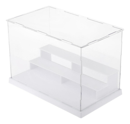 Soporte De Vitrina De Cubo De Acrílico Figura De Blanco