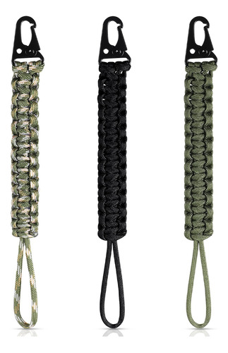 3 Piezas De Cuerda De Paracadas Tejido 550 Paracord De 9 Pul