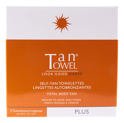 Toallita De Bronceado Personal De Tan Towel, 5 Unidades (el