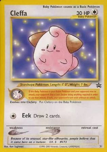 Cleffa 31 Raro Promo Pokemon Tcg