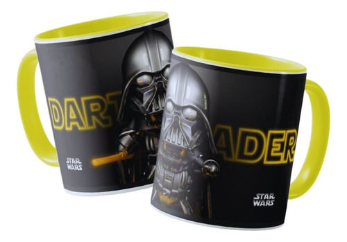 Mug Darth Vader Entrégate Al Lado Yellow Taza Ceramica 11onz