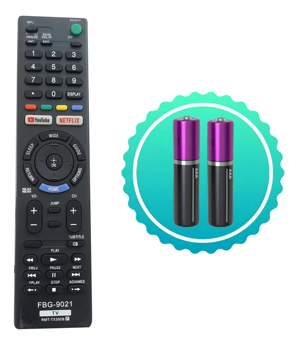Controle Remoto Compatível Tv Sony Smart Led Fbg 9021