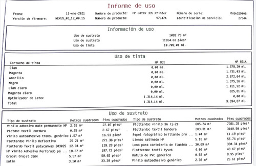 Impresora Hp Latex 335 Nueva Muy Poco Uso.