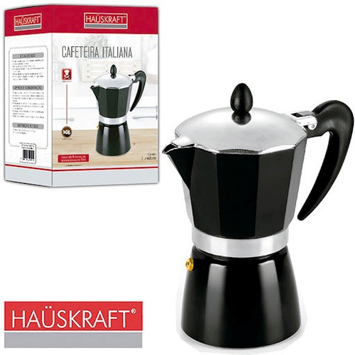Imagem 1 de 4 de Cafeteira Italiana 9 Xícaras 625ml Pt - Hauskraft