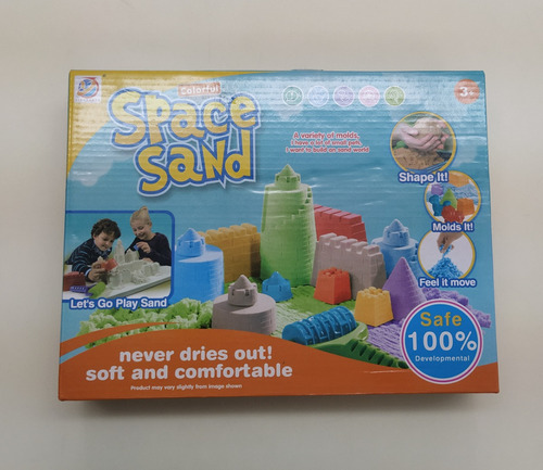 Juego De Arena Para Niños, Space Sand, Con Moldes, Usado