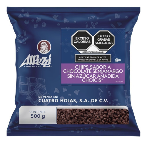 Chispas De Chocolate Sin Azúcar Añadida Alpezzi 500g