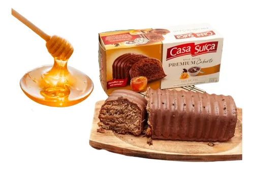 Bolo Recheado Premium Suíço Pão De Mel Coberto Com Chocolate