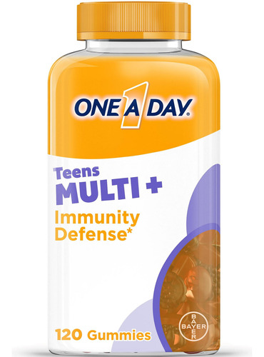 Teen Immunity Defense 120 Gomitas One A Day Sabor A Frutas