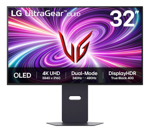 Monitor gaming UltraGear LG OLED de modo dual de 32" Pantalla 4K UHD, 0,03 ms (GtG), DisplayHDR True Black 400