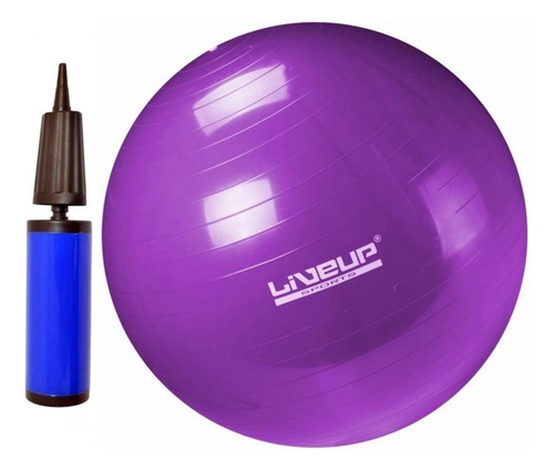 Kit Bola 55 Cm Com Mini Bomba + Arco + 3 Mini Bands Liveup