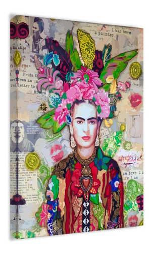 Cuadro Canvas Frida Kahlo News Para Sala Recamara 60x40