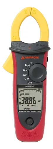 Pinza Amperometrica Cofimetrica Amprobe Acdc-52nav