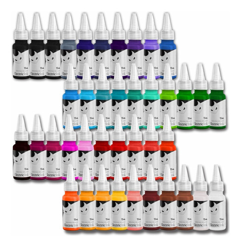 Kit 6 Tintas Tattoo/tatuagem Electric Ink 15 Ml