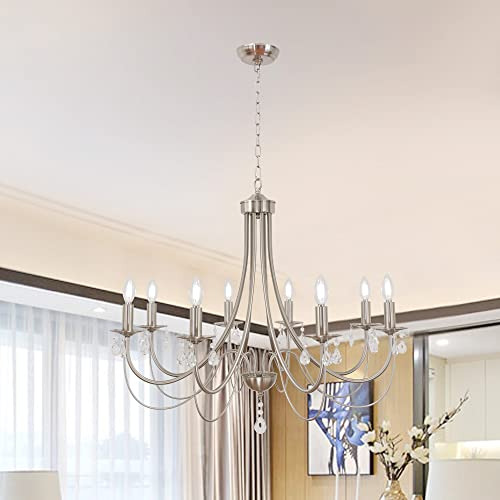 Candelabros De Cristal Oulok De 8 Luces, Diseño Contemporáne