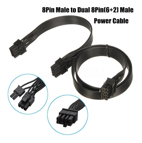 Cable Pci-e Para Targeta Grafica 18awg 8pin  To Dual 8pi 